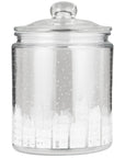 Glass jar Christmas town