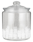 Glass jar Christmas town