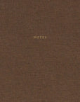 Brown Linen & Golden Notebook