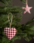 Hanging Decoration Heart Gingham