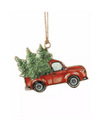 Enamel Pendant Vintage Car