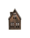 House Candle holder for slim candles - Brown