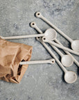 Ceramic Spoon, Grey/White