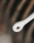 Ceramic Spoon, Grey/White