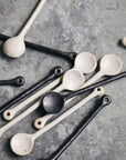 Ceramic Spoon, Grey/White