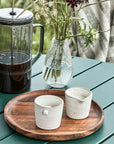 Milk and sugar set, Grey/White