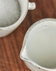 Milk and sugar set, Grey/White