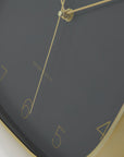 Wall clock, Dark grey