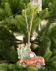 Enamel Pendant Vintage Car
