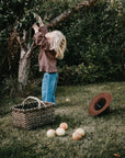Wood Basket with Handle
