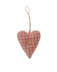 Fabric hearts red