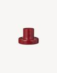 Candle holder - glass red
