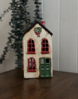 House Green Door and Wreath