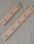 Hook rack with card holder