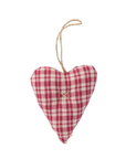 Fabric hearts red