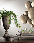Circle Wall Decoration - Metal Brown