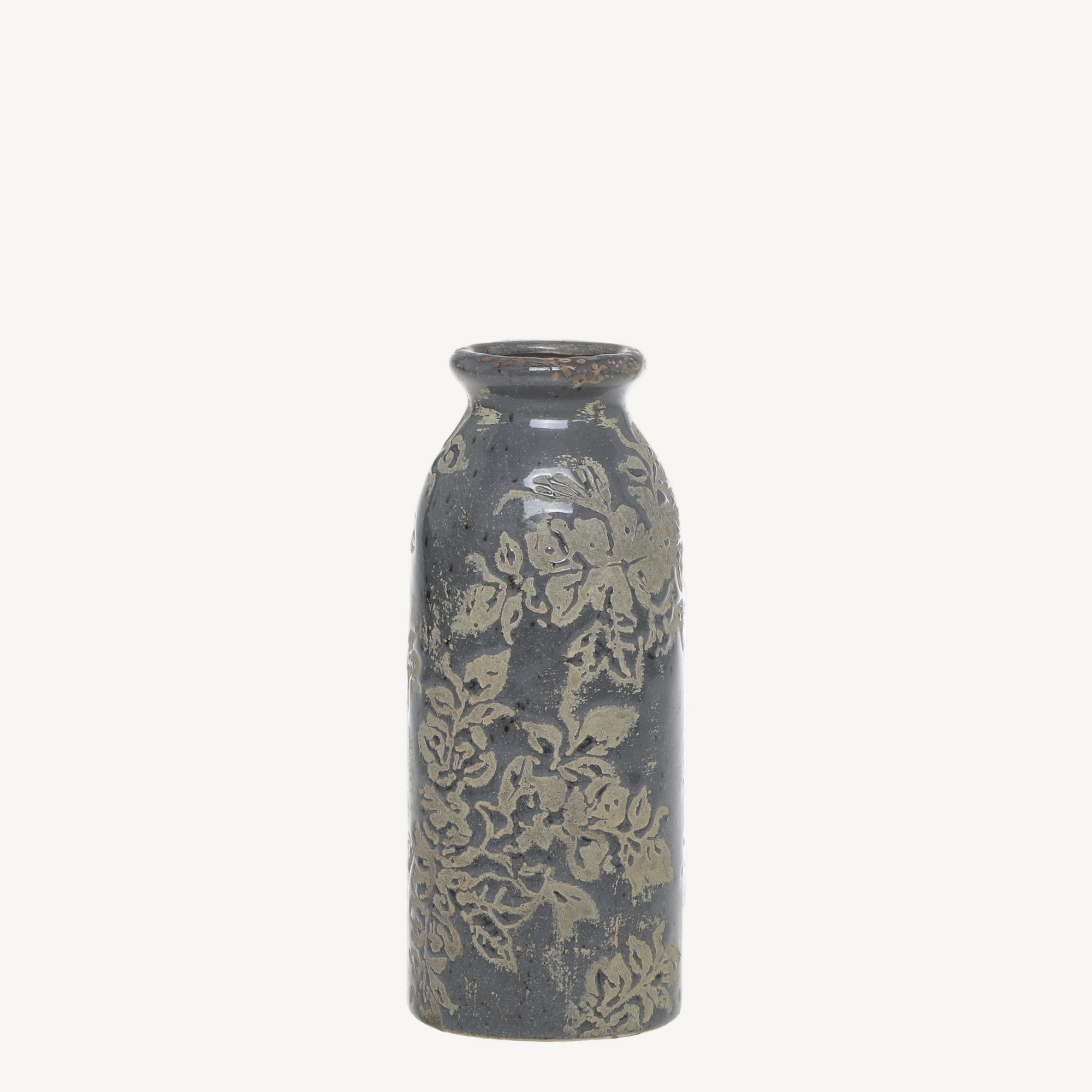 Jar with flower pattern