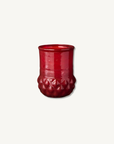 Candle holder - Red shaped pattern