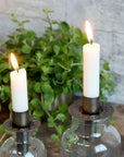 Candle holder for bottle