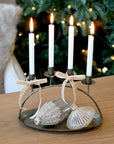 Tray with 4 candle holders