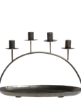 Tray with 4 candle holders