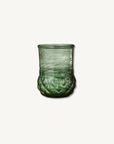 Candle holder- Green shaped pattern