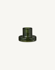 Candle holder glass f/1.3 cm candle green