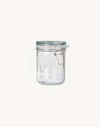 Glass jar w/patent lid Santa's helpers