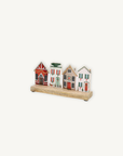 Enamel House Nostalgia With Wooden Stand