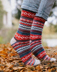 Cozy Nordic Socks For women - Pink