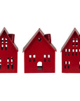 House Candle holder for slim candles - Red
