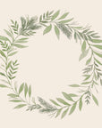 Napkin green wreath 20 pcs per pack