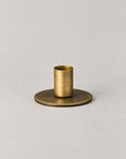 Candle holder - Brass flat base for 1.3 cm candle