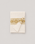Embroidered kitchen towel - Mustard