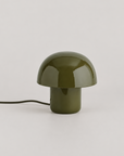 Candeeiro de mesa esmaltado - verde escuro