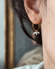 Stainless steel hoop earrings with set