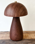Rechargeable Mushroom Light - Teak Look