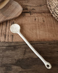 Ceramic Spoon, Grey/White
