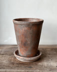 Terracota Long Pot w/ plate - Antique look