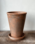Terracota Long Pot w/ plate - Antique look