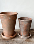 Terracota Long Pot w/ plate - Antique look