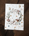 Card Winter wreath