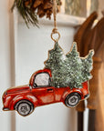 Enamel Pendant Vintage Car