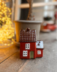 Mini red house with side door