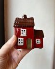 Mini red house with side door