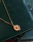 Vintage Heart Neckless Old Pink