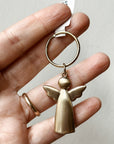 Angel keyring gold