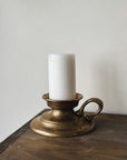 Antique GILDE Brass Candle Holder