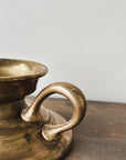 Antique GILDE Brass Candle Holder