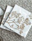 Napkin golden bird